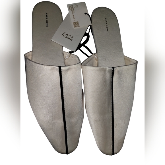 ZARA Point toes Opened flats Sz 38 - Picture 7 of 10